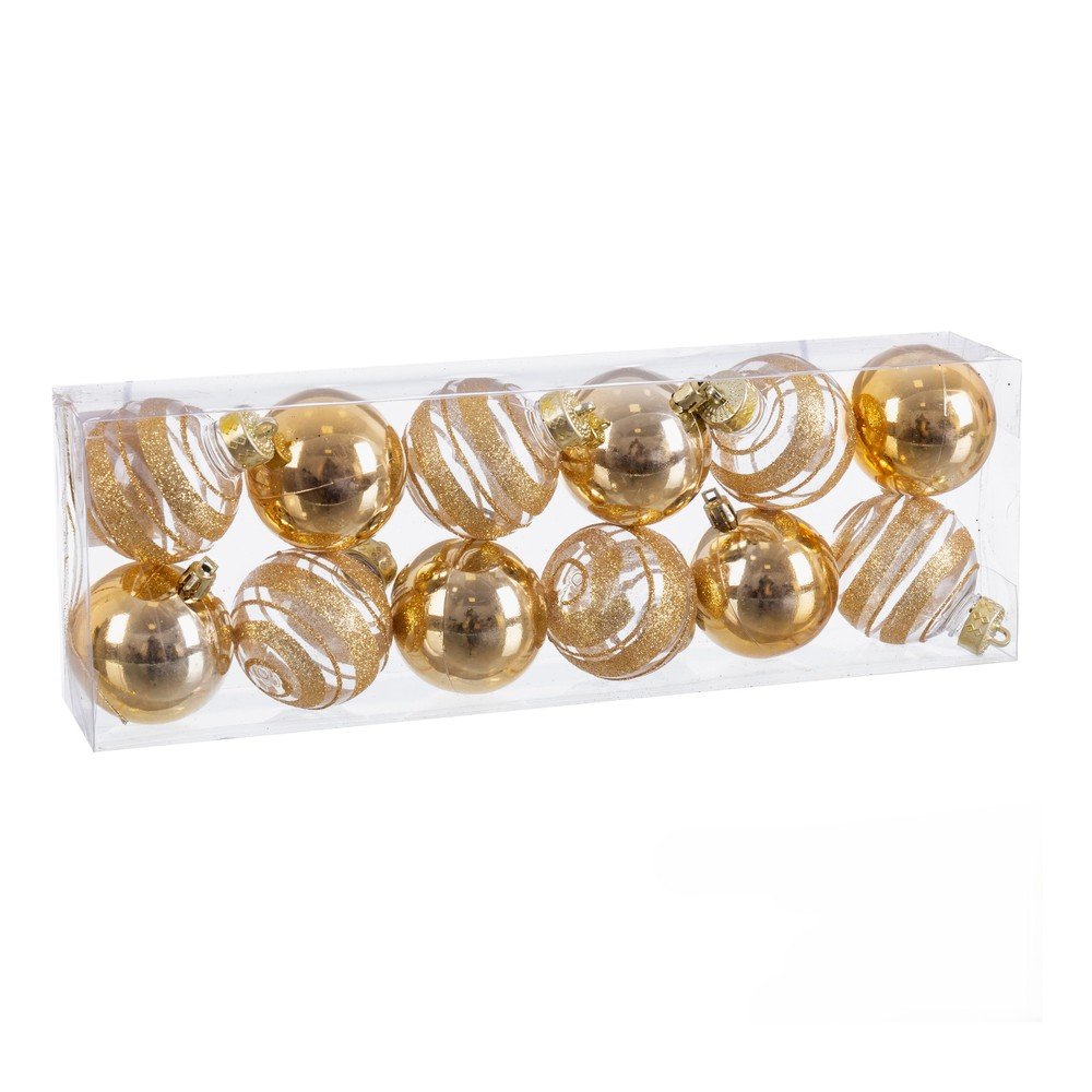 Karácsonyfadísz készlet 12 db-os ø 6 cm – Casa Selección