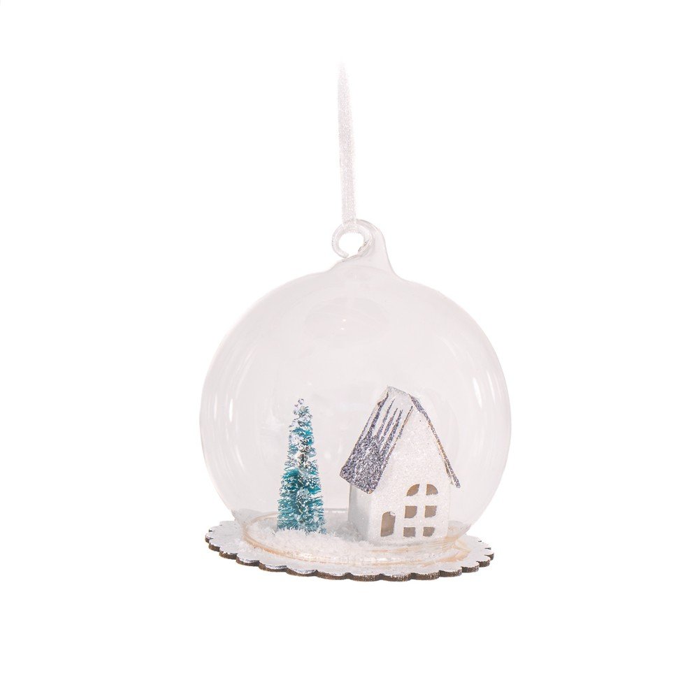 Karácsonyfadísz ø 8 cm Snowy House – Sass & Belle