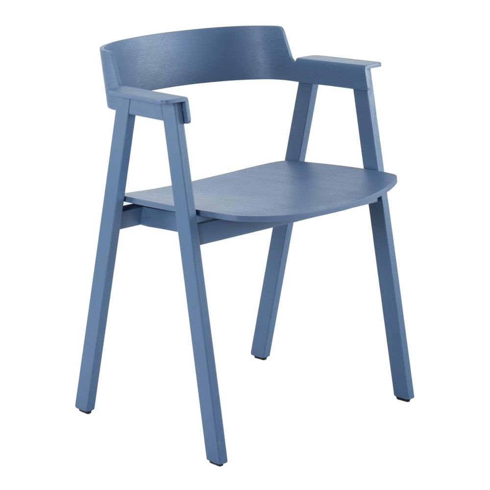 Kék tölgyfa karfás étkezőszék Flip – Gazzda