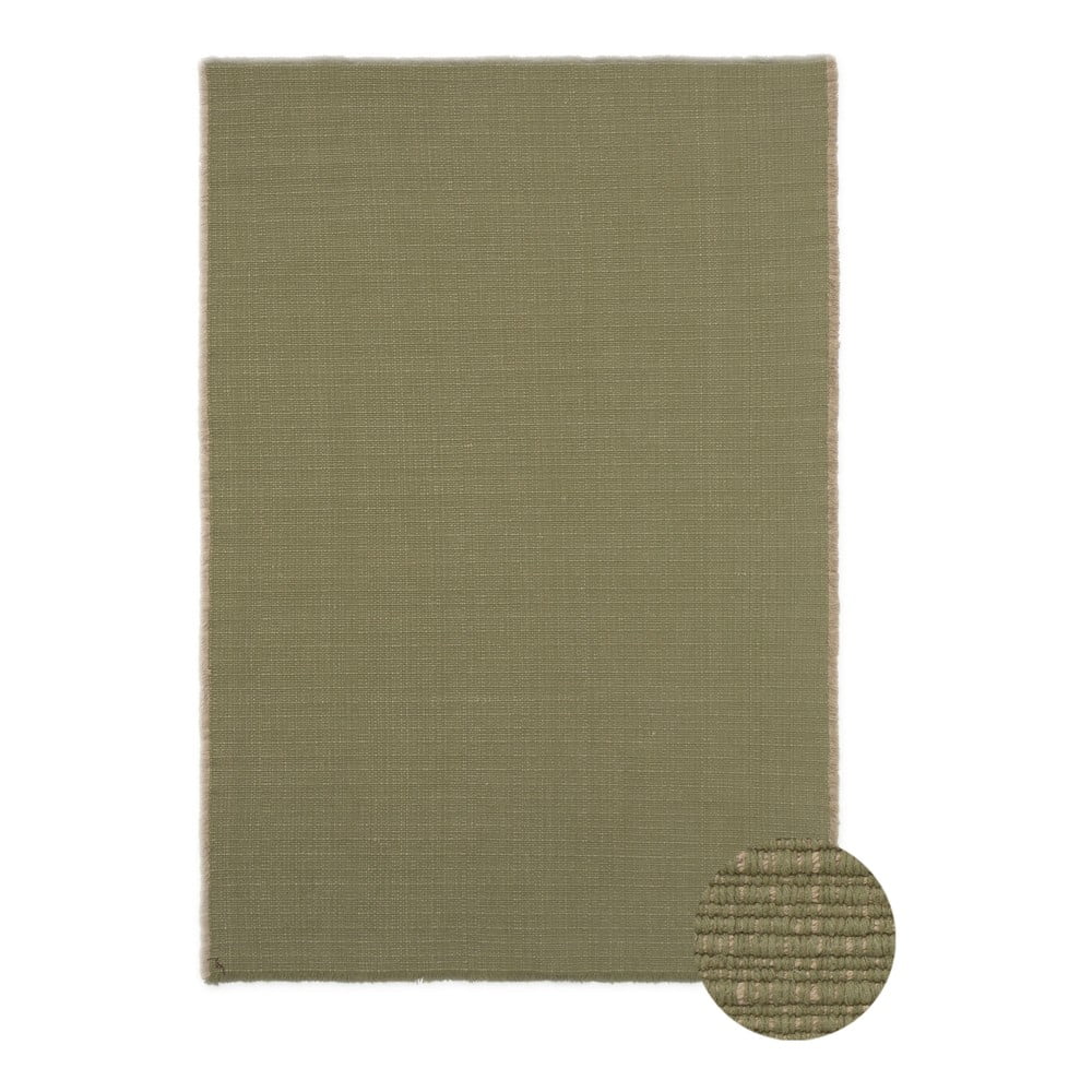 Khaki kézi szövésű pamut szőnyeg 170x240 cm Handloom – Lorena Canals