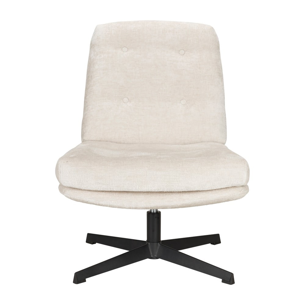 Krémszínű forgó fotel Kai – White Label