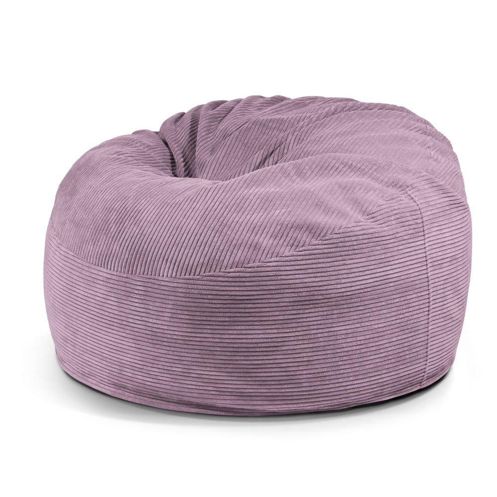 Lila kordbársony babzsákfotel Om 110 – SLOWDOWN