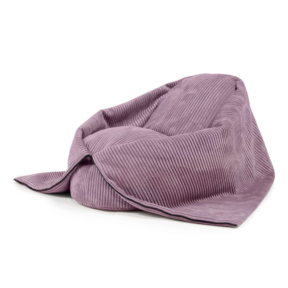 Lila kordbársony gyerek babzsákfotel Cocoon 80 – SLOWDOWN