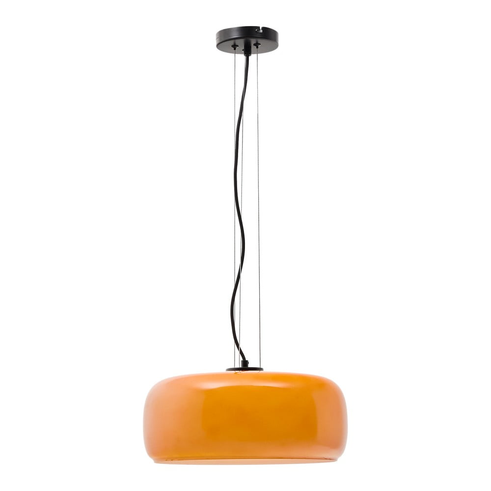 Narancssárga LED függőlámpa üveg búrával ø 38 cm Reig – Kave Home