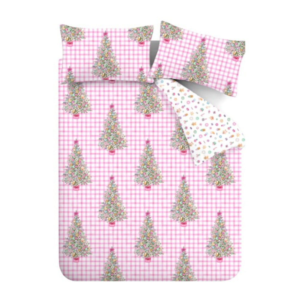 Rózsaszín kétszemélyes-hosszabbított ágyneműhuzat 230x220 cm Sweets and Treats – Catherine Lansfield