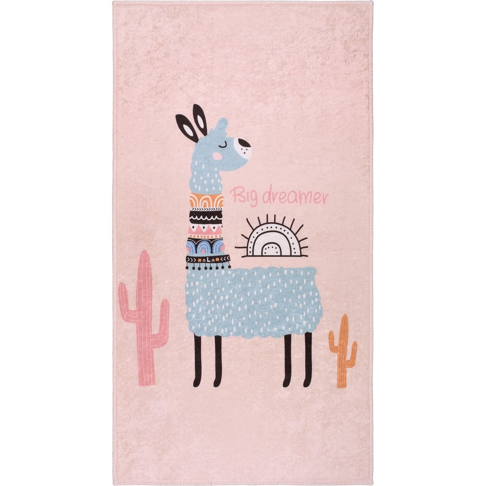 Rózsaszín mosható gyerek szőnyeg 120x180 cm Big Dreamer Camel – Vitaus