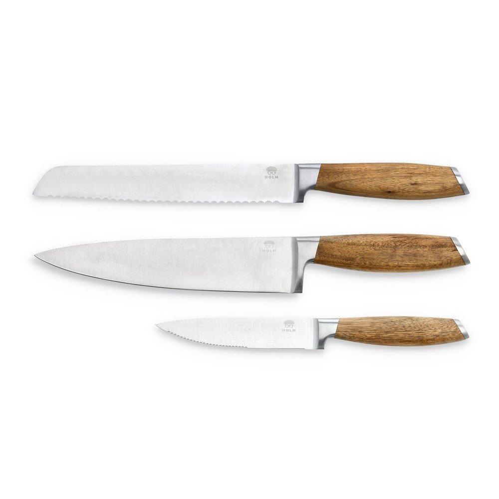 Rozsdamentes acél kés készlet 3 db-os – Holm