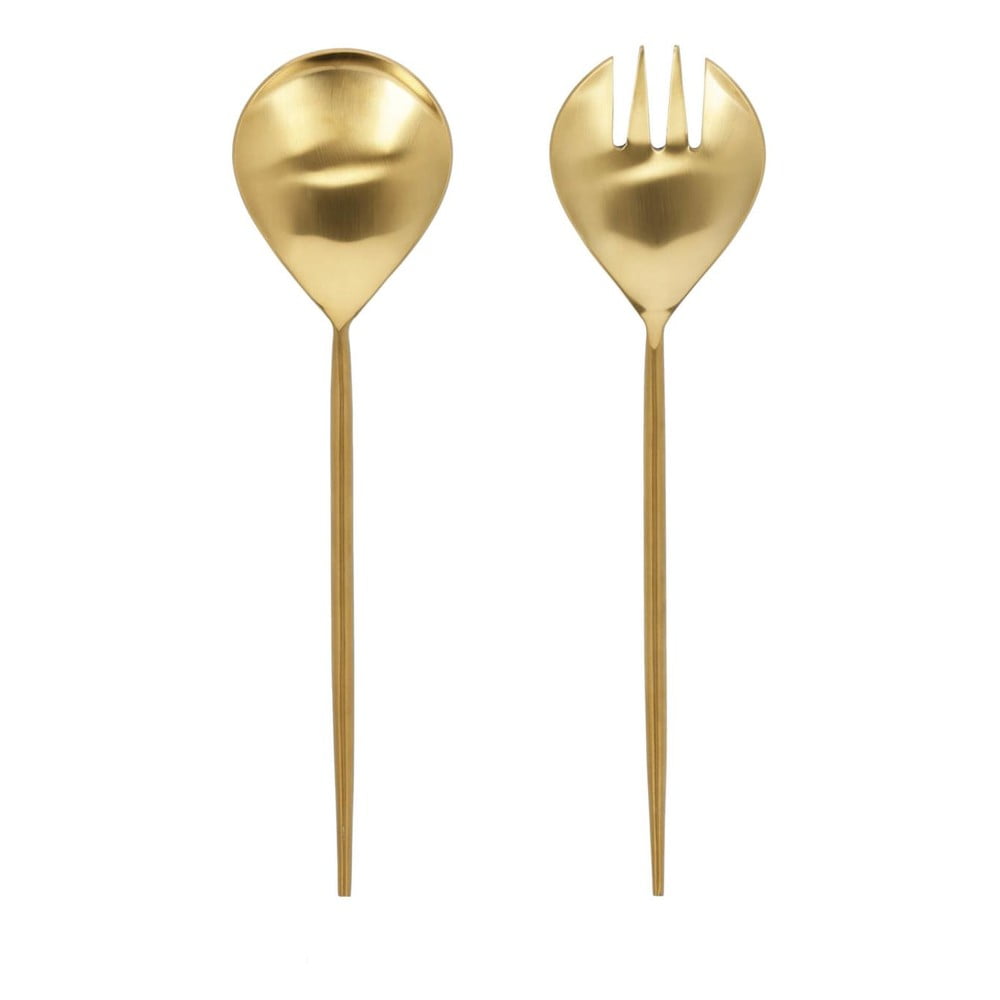 Rozsdamentes acél salátaszedő 2 db-os Lite – Kave Home