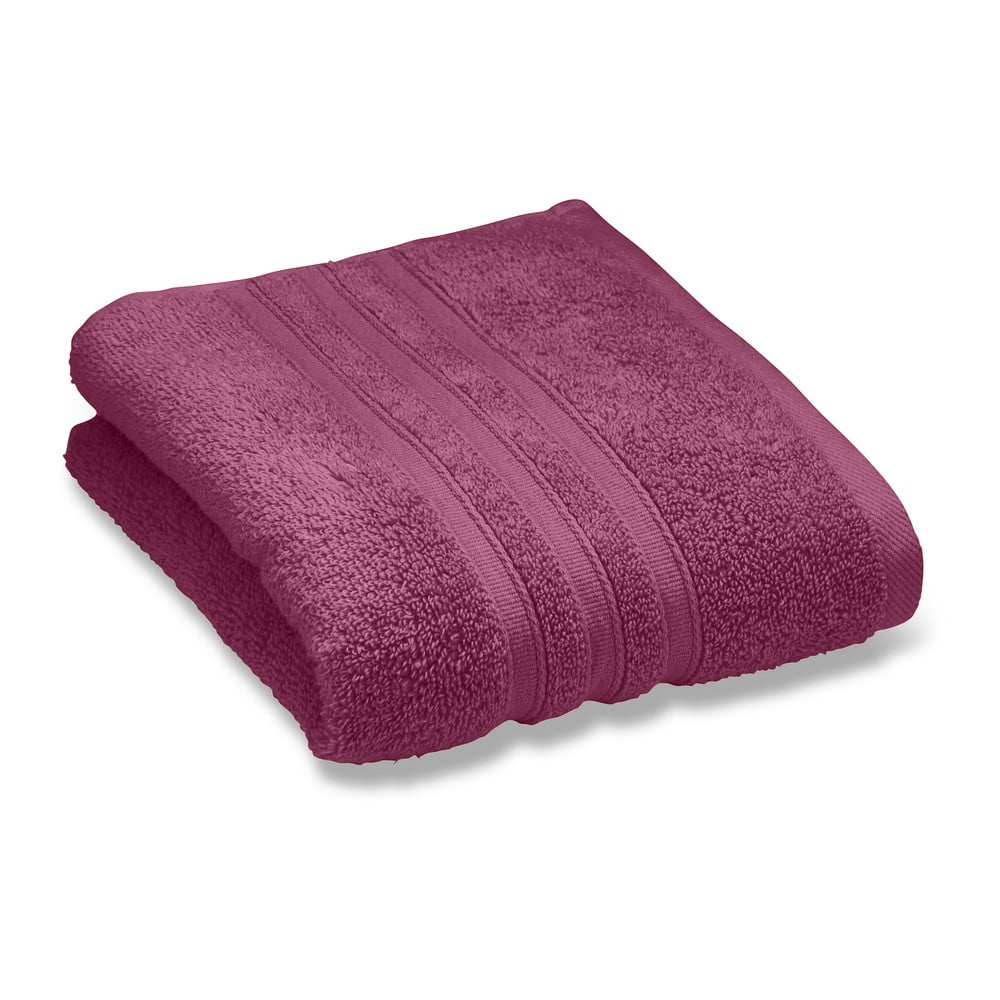Sötét rózsaszín frottír pamut fürdőlepedő 90x140 cm Zero Twist – Catherine Lansfield