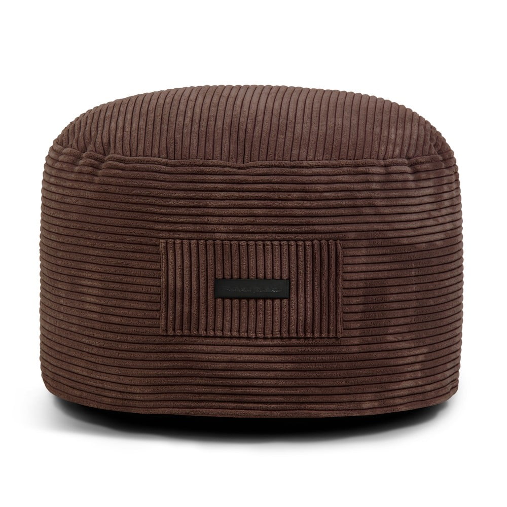 Sötétbarna kordbársony puff Om 60 – SLOWDOWN