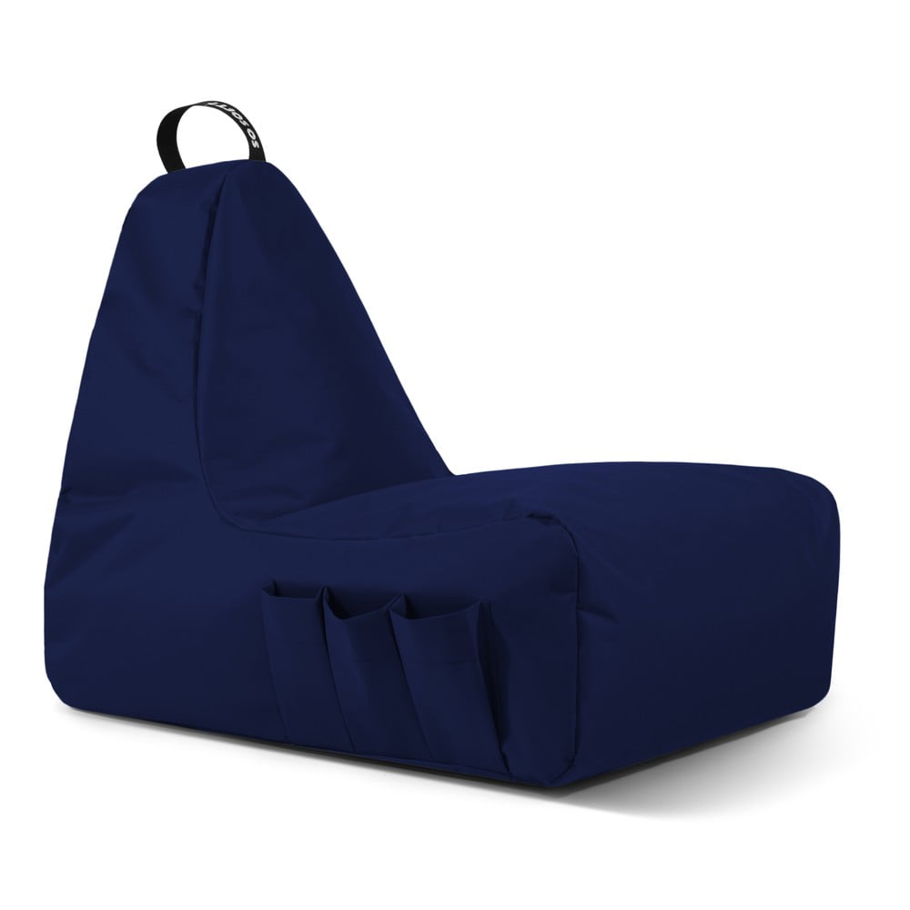 Sötétkék babzsákfotel Chill Gamer XL – So Soft?