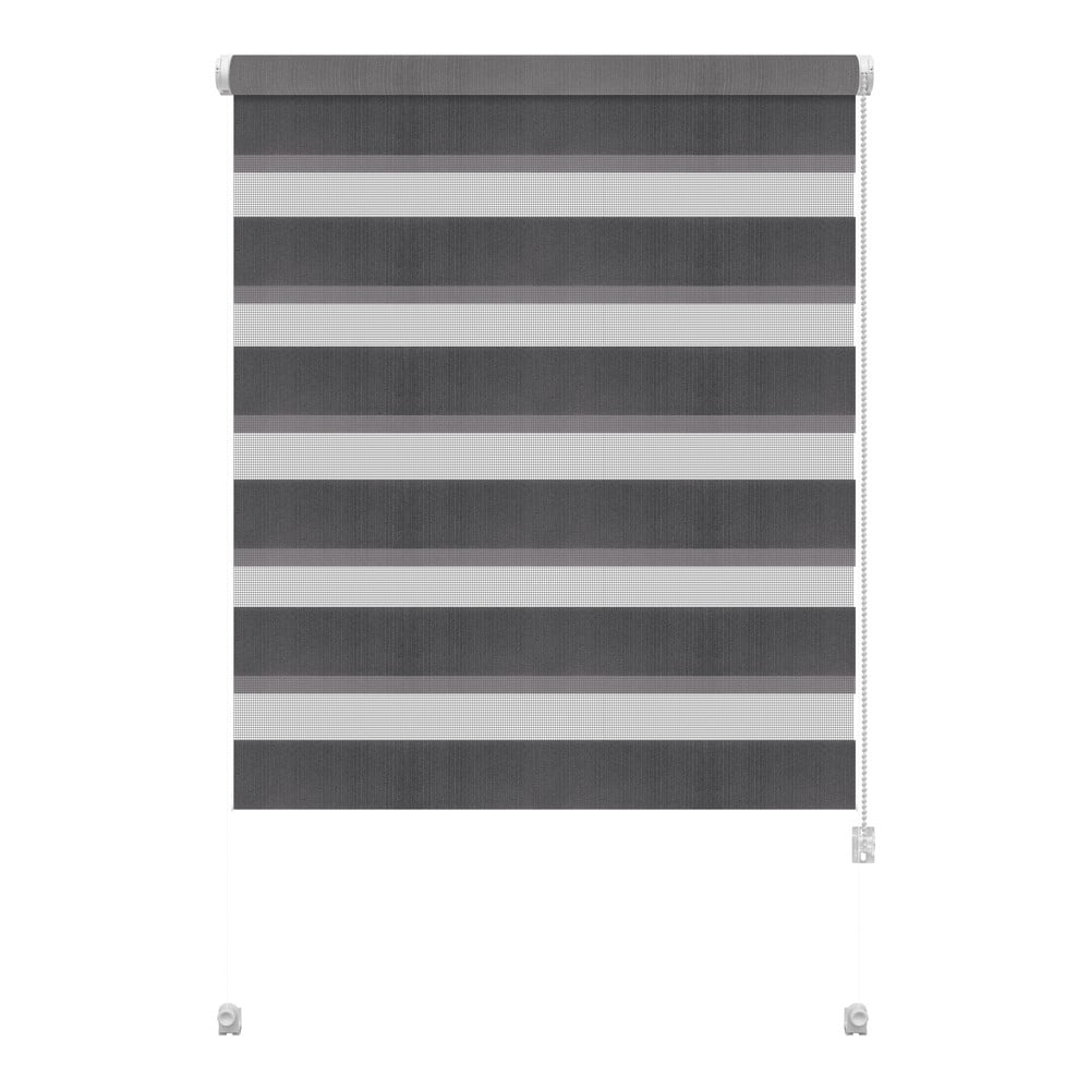 Sötétszürke nappali-éjszakai roló 97x150 cm Zebra – Gardinia