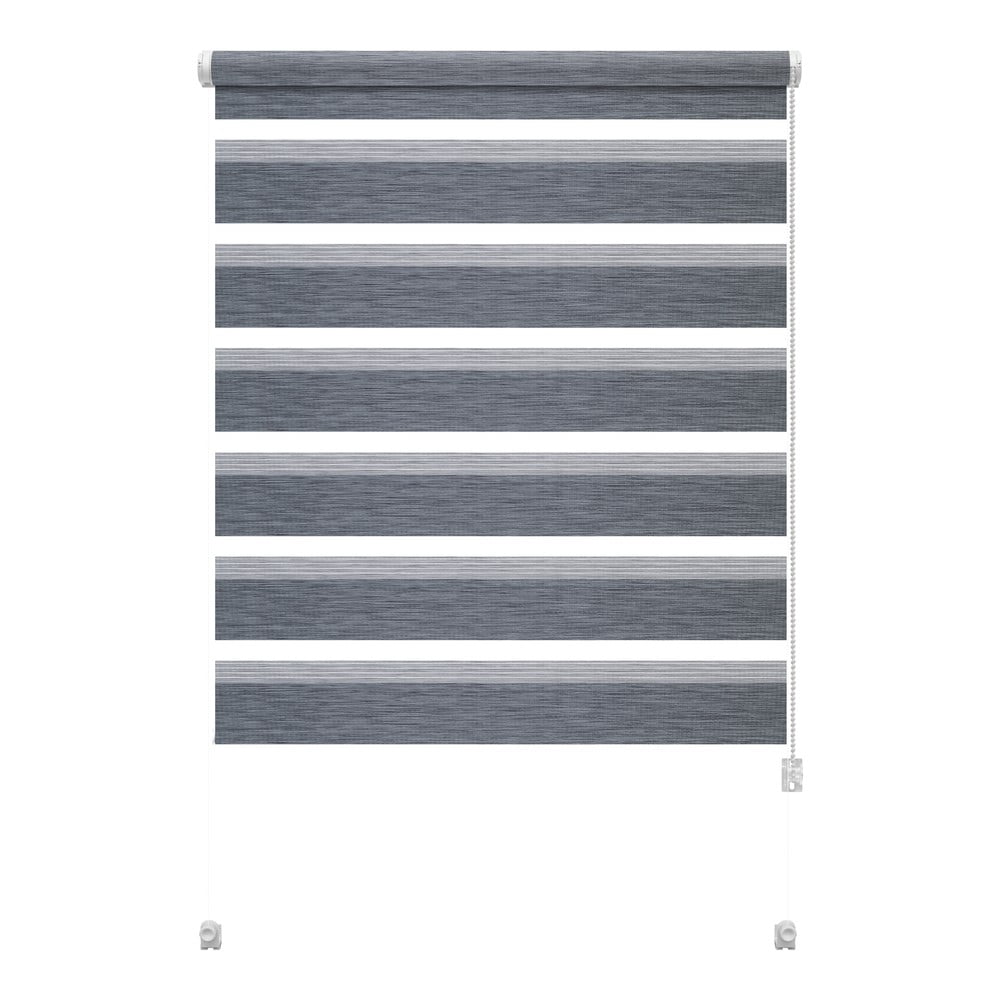 Szürke nappali-éjszakai roló 80x150 cm Zebra Natur – Gardinia
