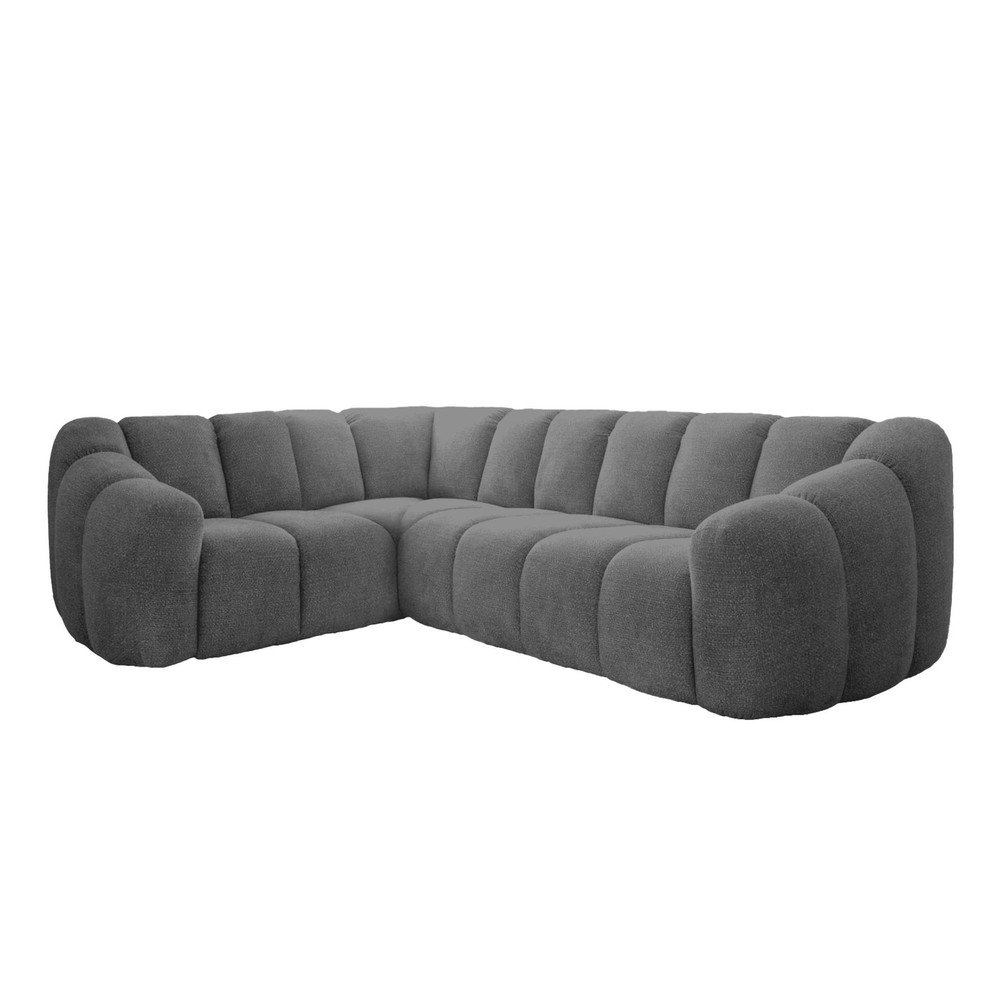 Szürke sarokkanapé (bal oldali-L alakú) Shell – Miuform