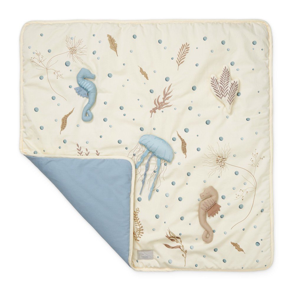 Világossárga játszószőnyeg 80x80 cm Sea Garden – Cam Cam Copenhagen