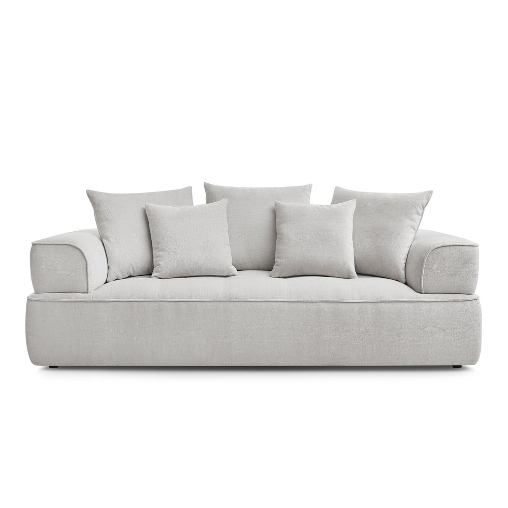 Világosszürke zsenília kanapé 237 cm Whesley – Bobochic Paris