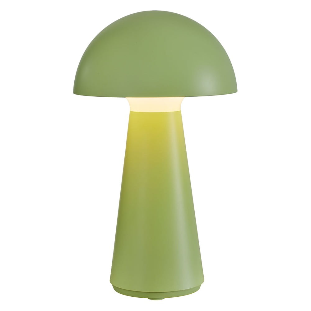 Zöld LED asztali lámpa távirányítóval (magasság 28 cm) Sam – Sirius