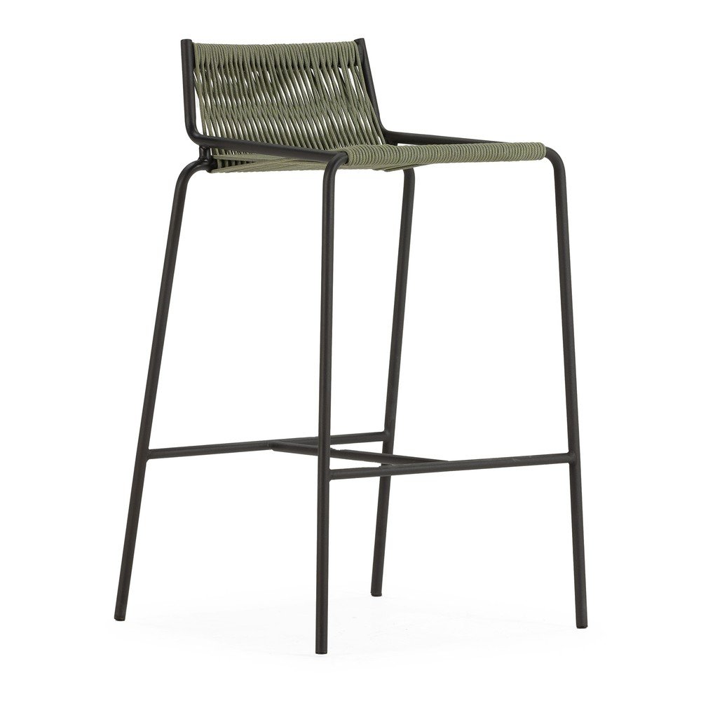 Zöld fém bárszék (ülésmagasság 65 cm) Emily – Marckeric