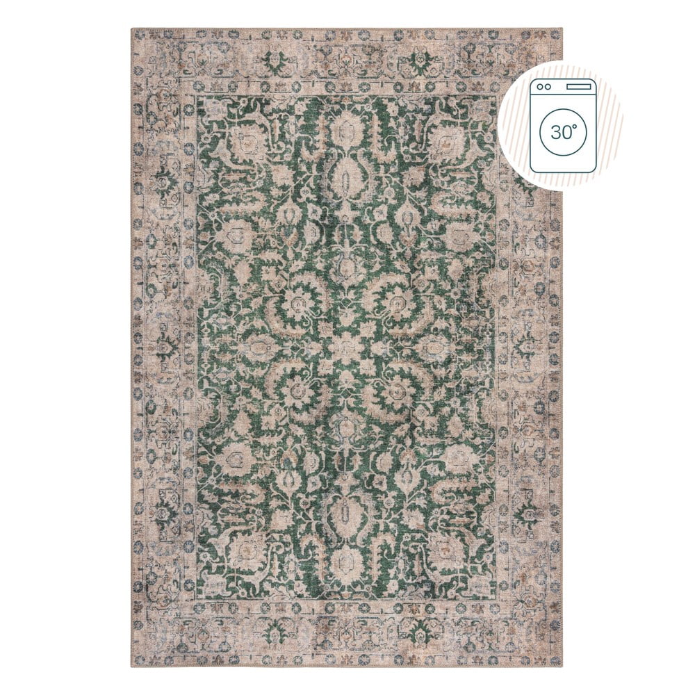Zöld mosható szőnyeg 115x170 cm Beau Floral – Flair Rugs
