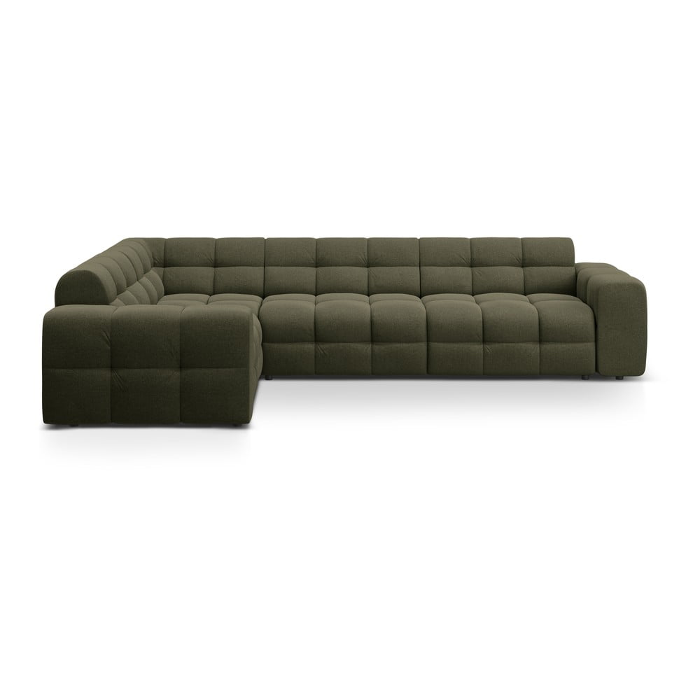 Zöld sarokkanapé (bal oldali-L alakú) Kendal – Micadoni