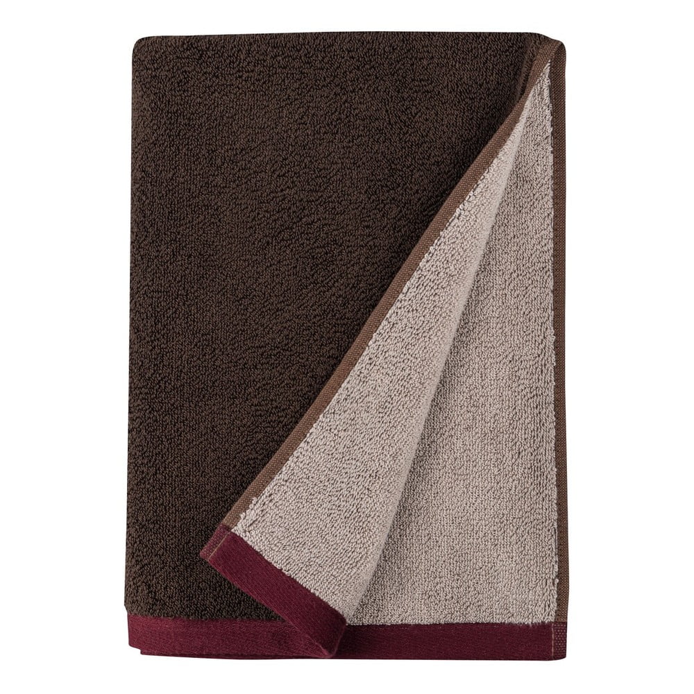 Barna frottír bio pamut törölköző szett 2 db-os 40x55 cm Soft – Mette Ditmer Denmark