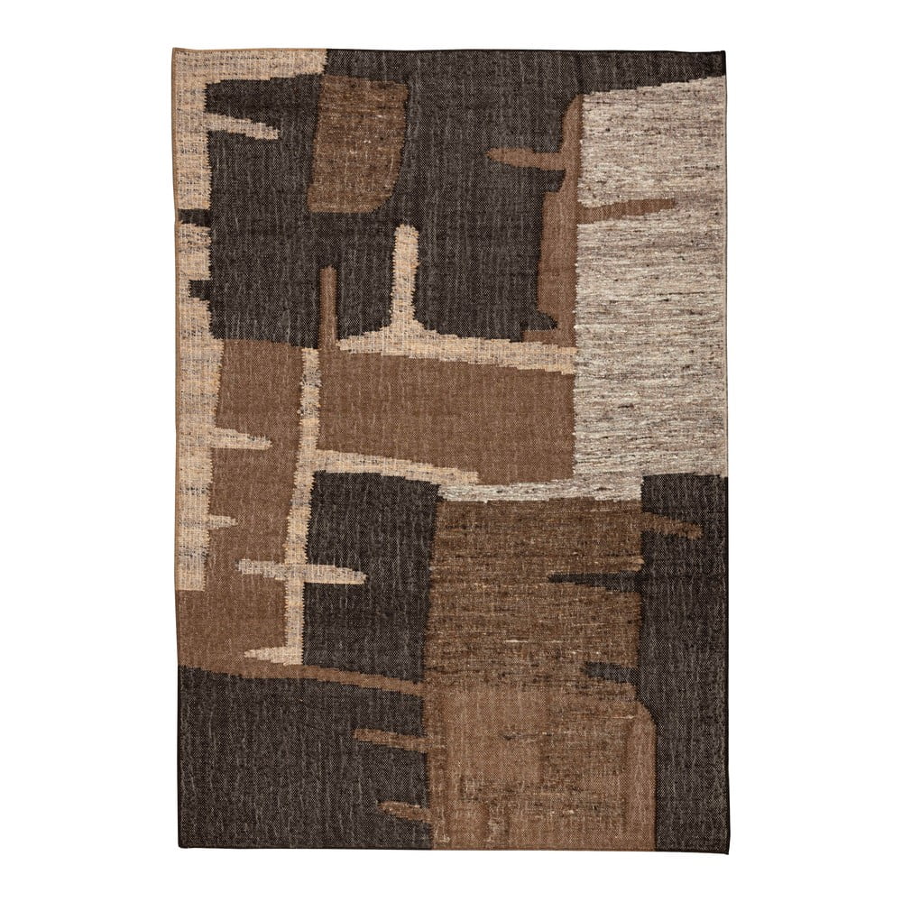 Barna gyapjú szőnyeg 160x230 cm Briton – Dutchbone