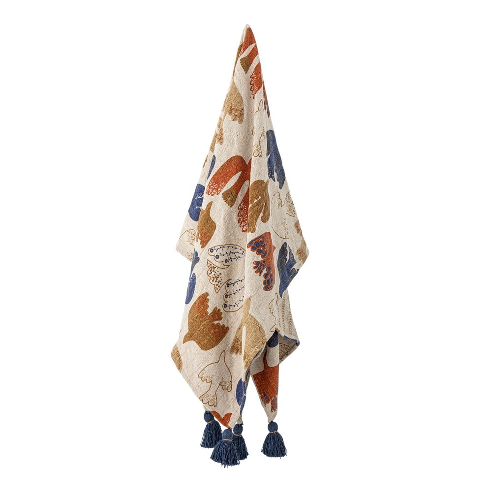 Barna újrahasznosított pamut takaró 130x160 cm Anniversary – Bloomingville