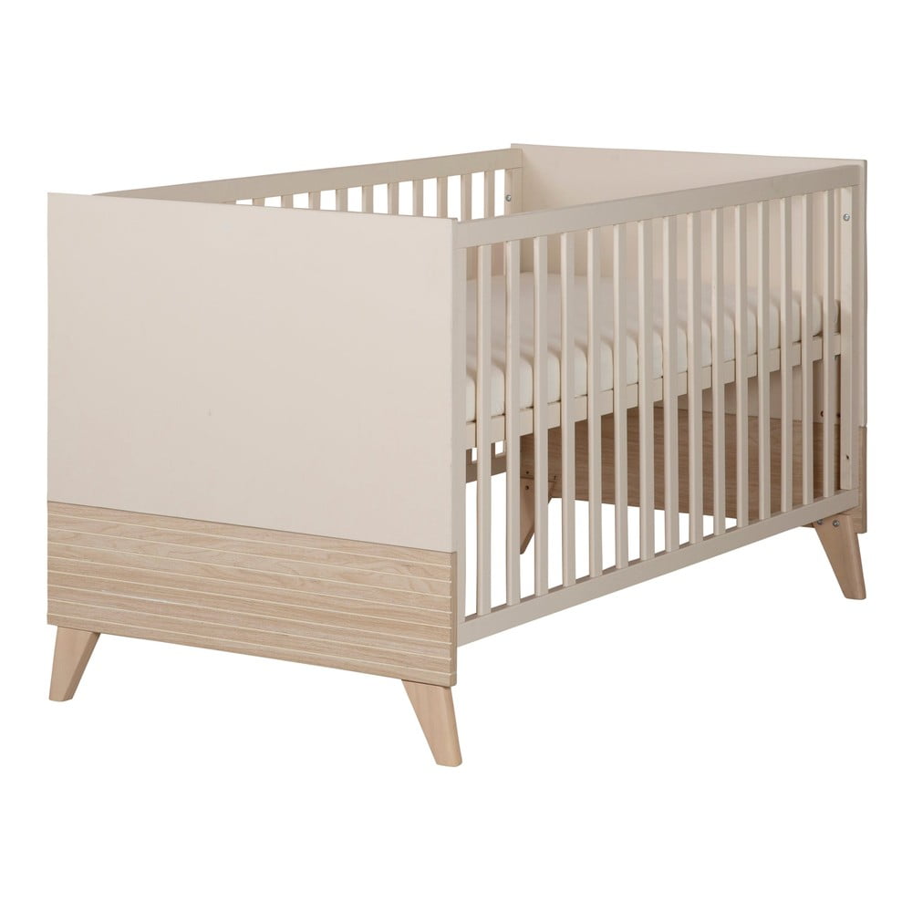 Bézs babaágy állítható magassággal 70x140 cm Sidney – Roba