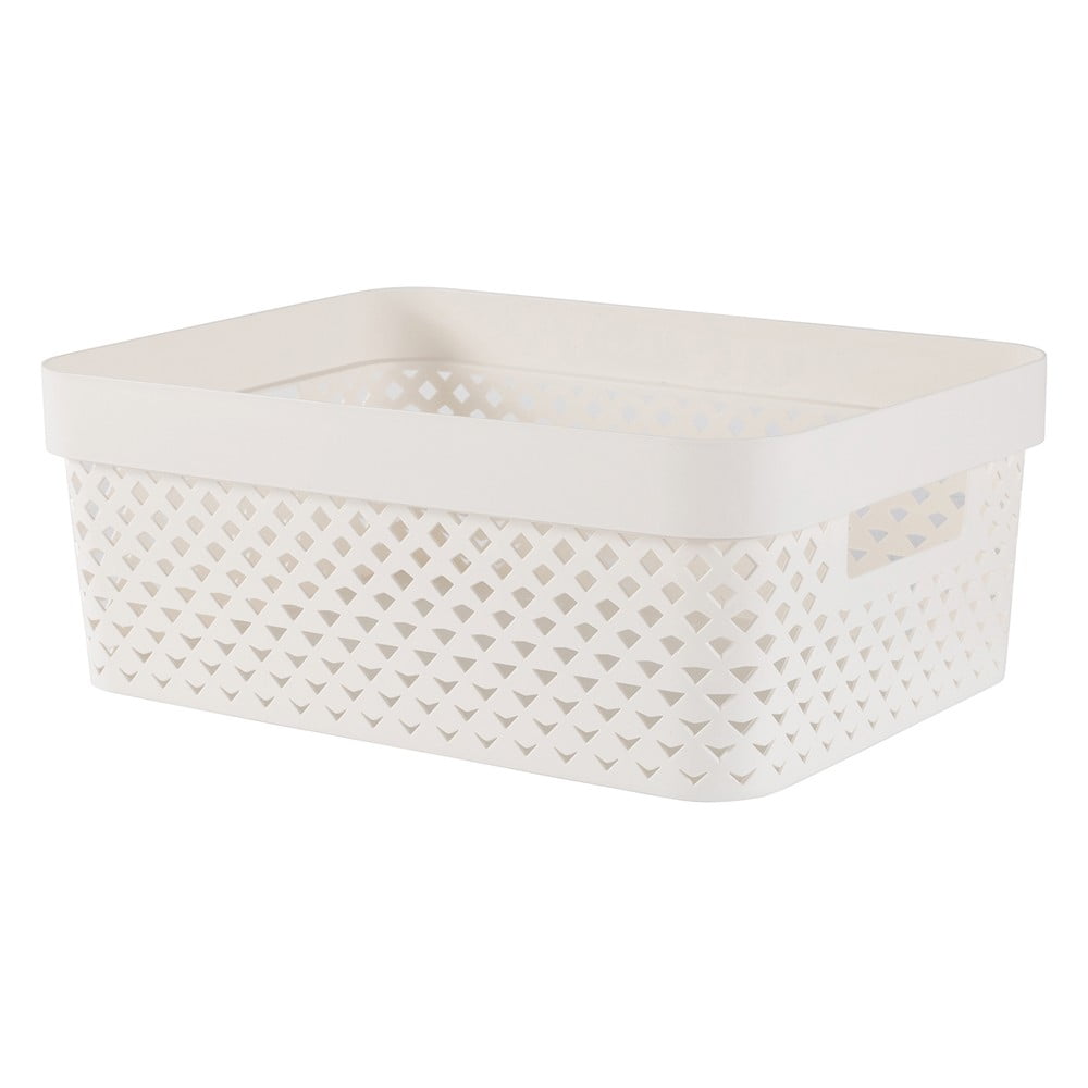 Bézs műanyag tárolódoboz 36x27x14 cm Pure – Curver