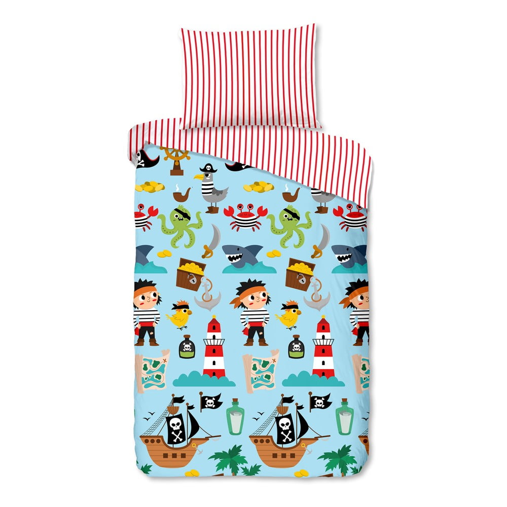 Egyszemélyes pamut gyerek ágyneműhuzat 140x200 cm Caribbean – Good Morning