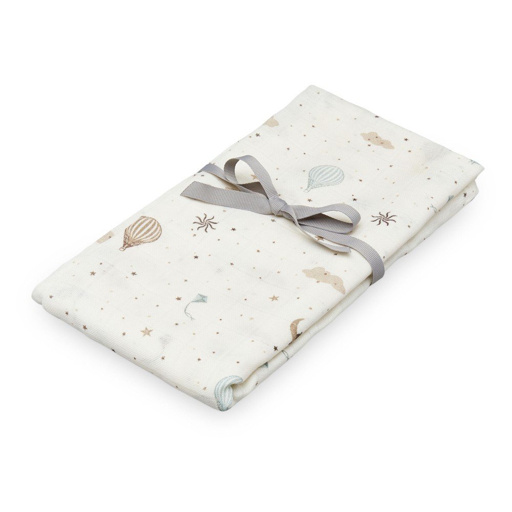 Elefántcsont színű bio pamut pelenka 120x120 cm Dreamland – Cam Cam Copenhagen