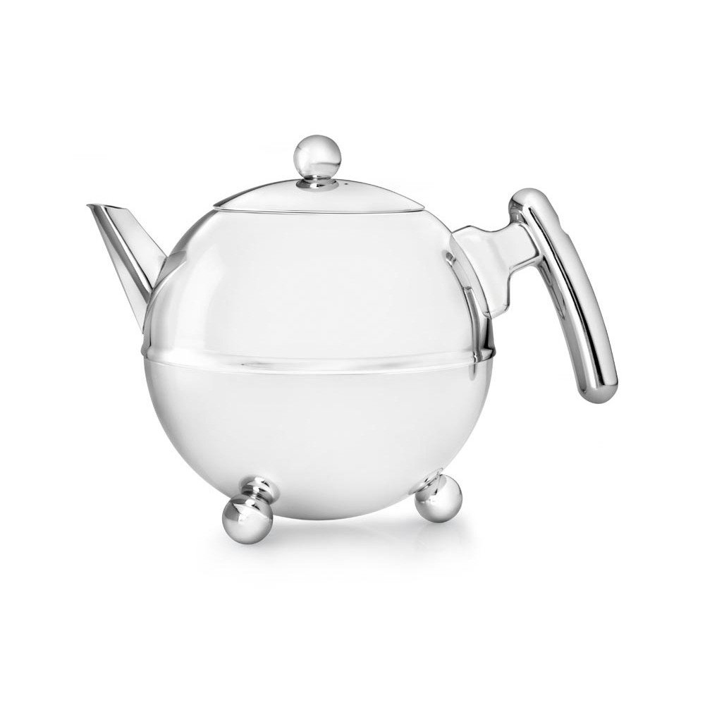 Ezüstszínű rozsdamentes acél teáskanna 1