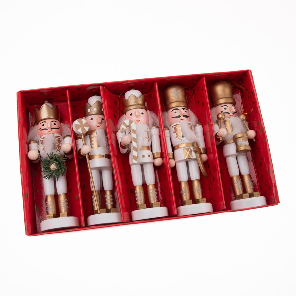 Fa karácsonyfadísz készlet 4 db-os 12