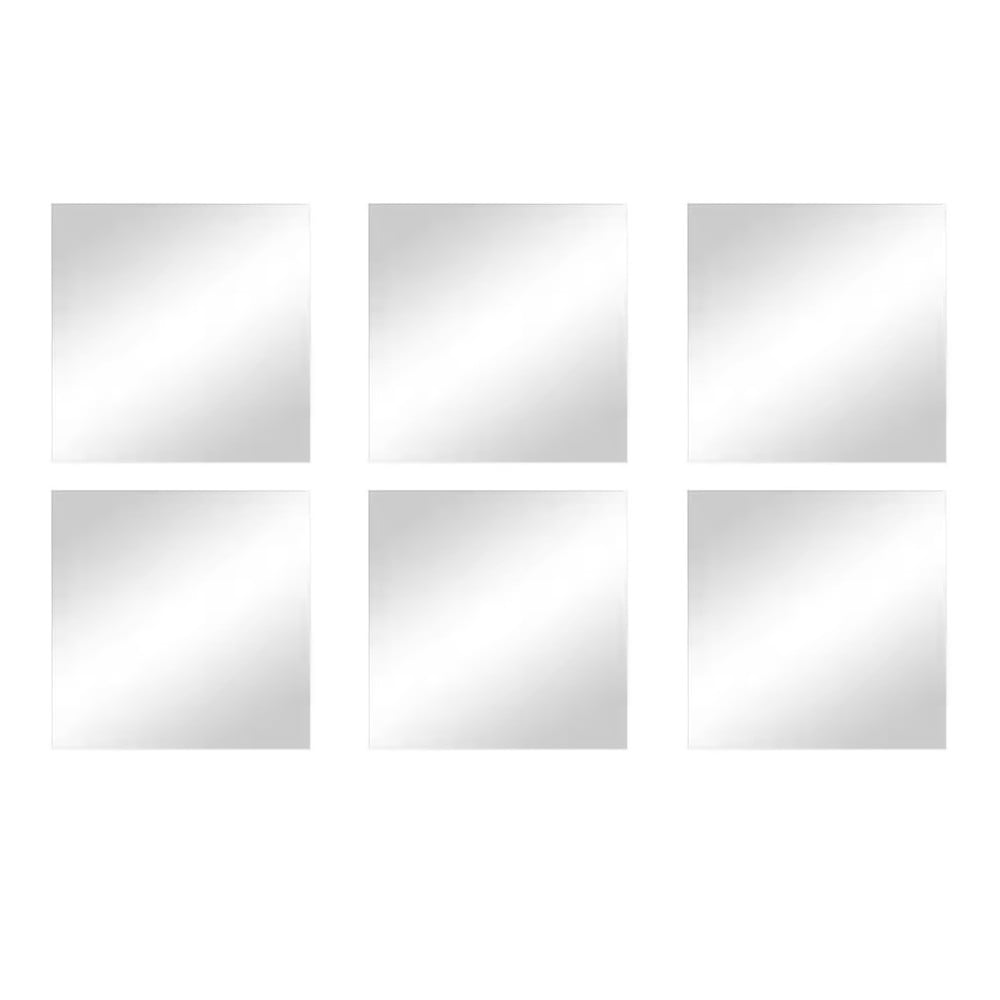 Fali tükör szett 6 db-os 10x10 cm – MSV