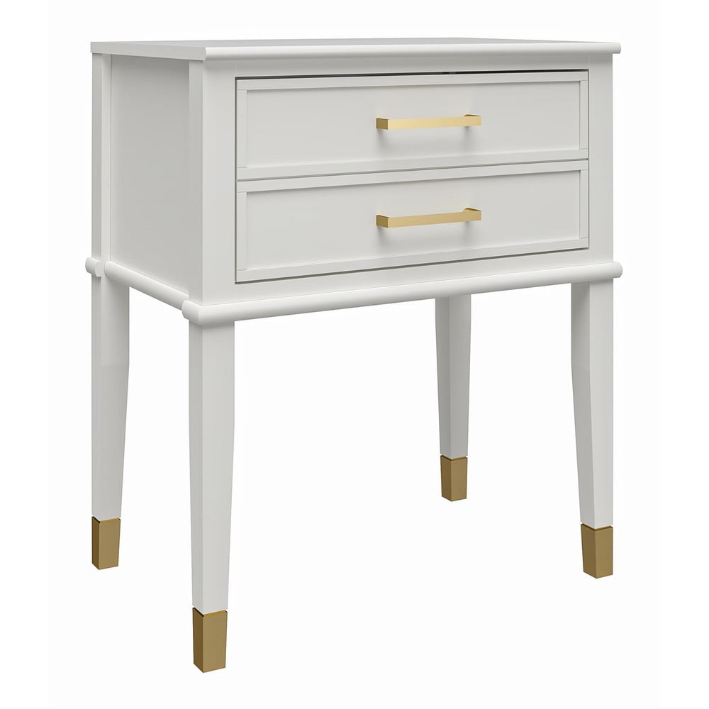 Fehér éjjeliszekrény Westerleigh – CosmoLiving by Cosmopolitan