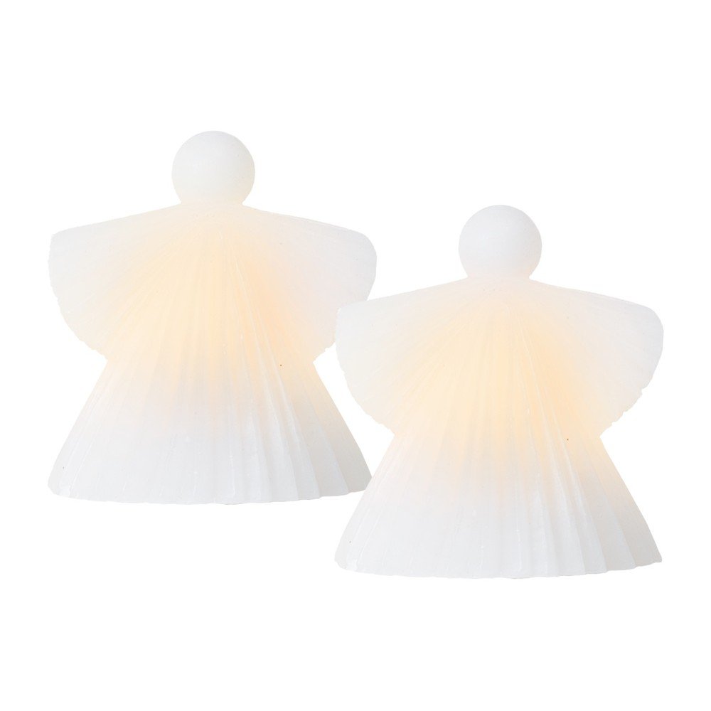 Fehér fénydekoráció készlet 2 db-os ø 9 cm Asta – Sirius