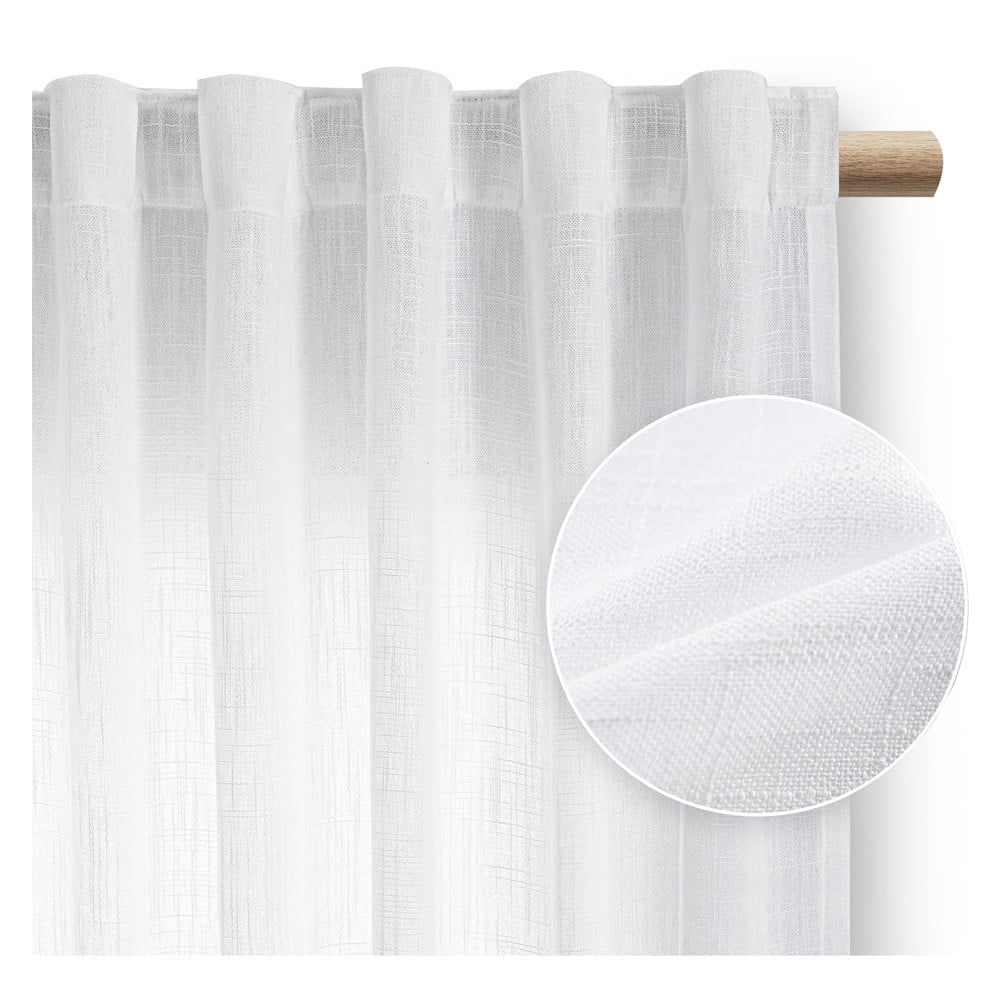 Fehér függöny 140x250 cm Valeta – Restilo