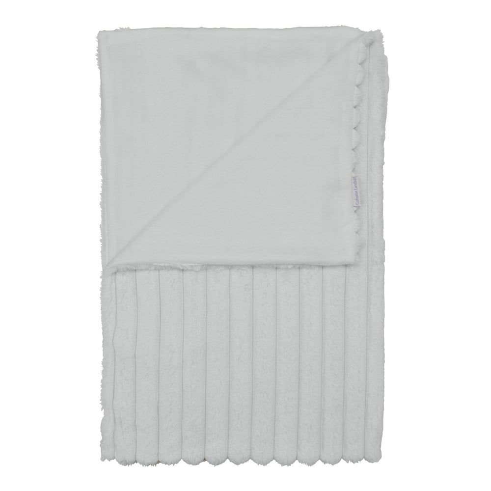 Fehér mikroplüss takaró 130x170 cm Cosy Ribbed – Catherine Lansfield