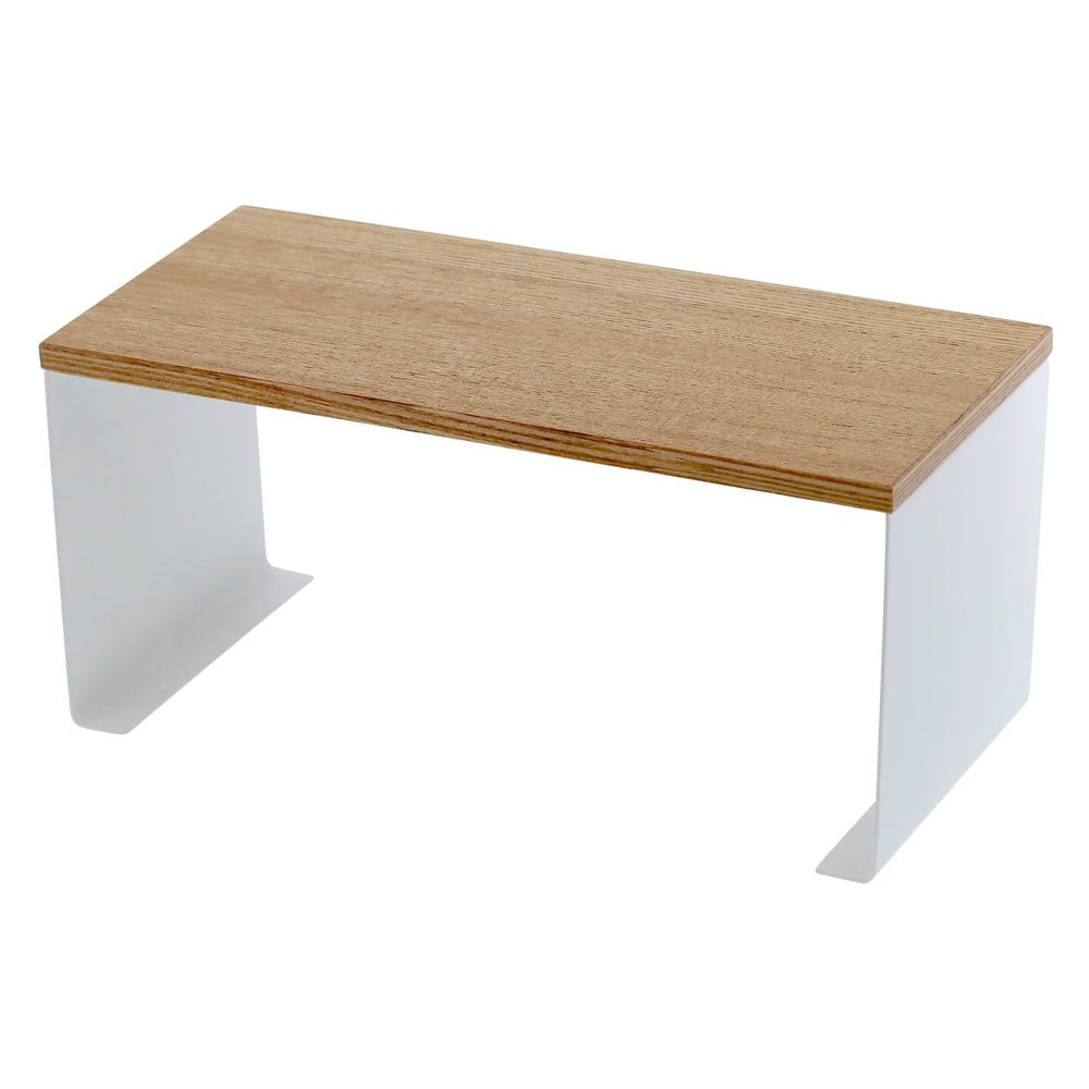 Fehér-natúr színű fém kiegészítő polc 30