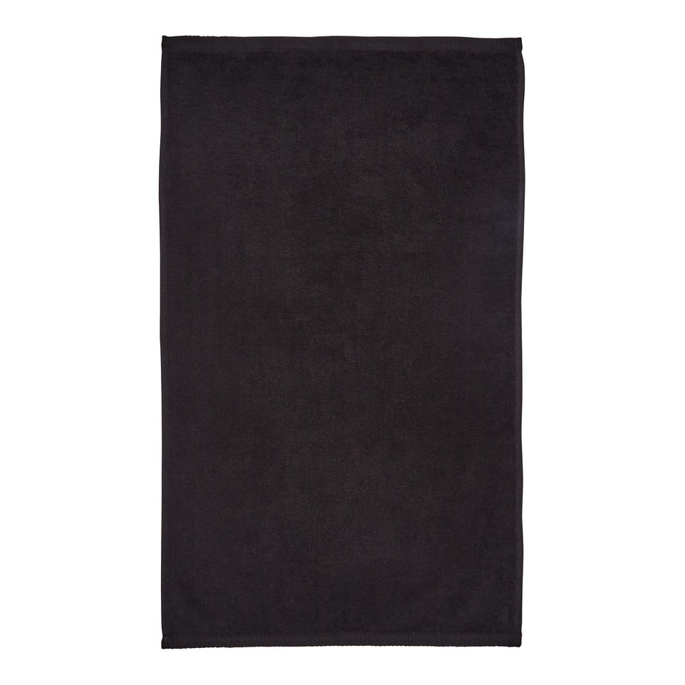 Fekete gyorsan száradó frottír pamut fürdőlepedő 90x140 cm Quick Dry – Catherine Lansfield