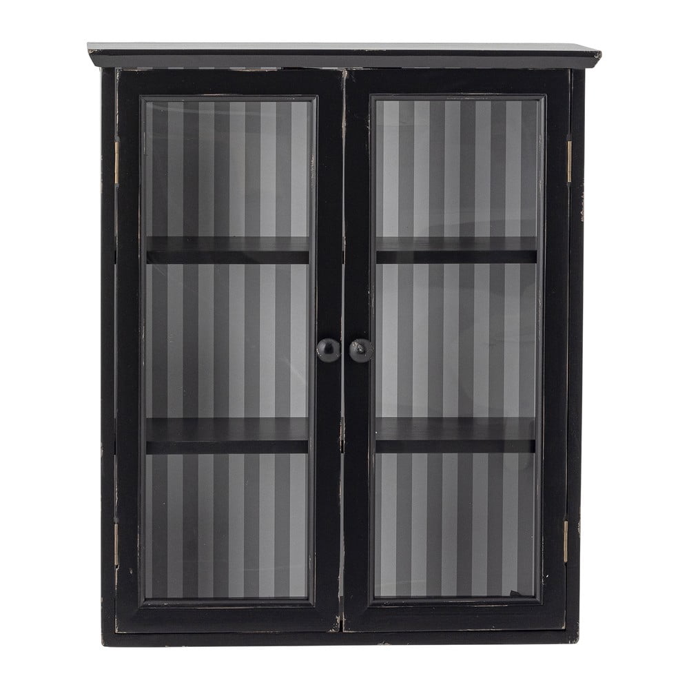 Fekete jegenyefenyő függő tálalószekrény 51