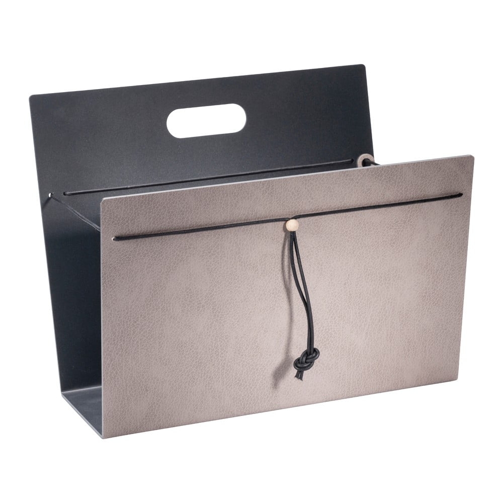 Fém-öko bőr újságtartó állvány Bull L – LIND DNA