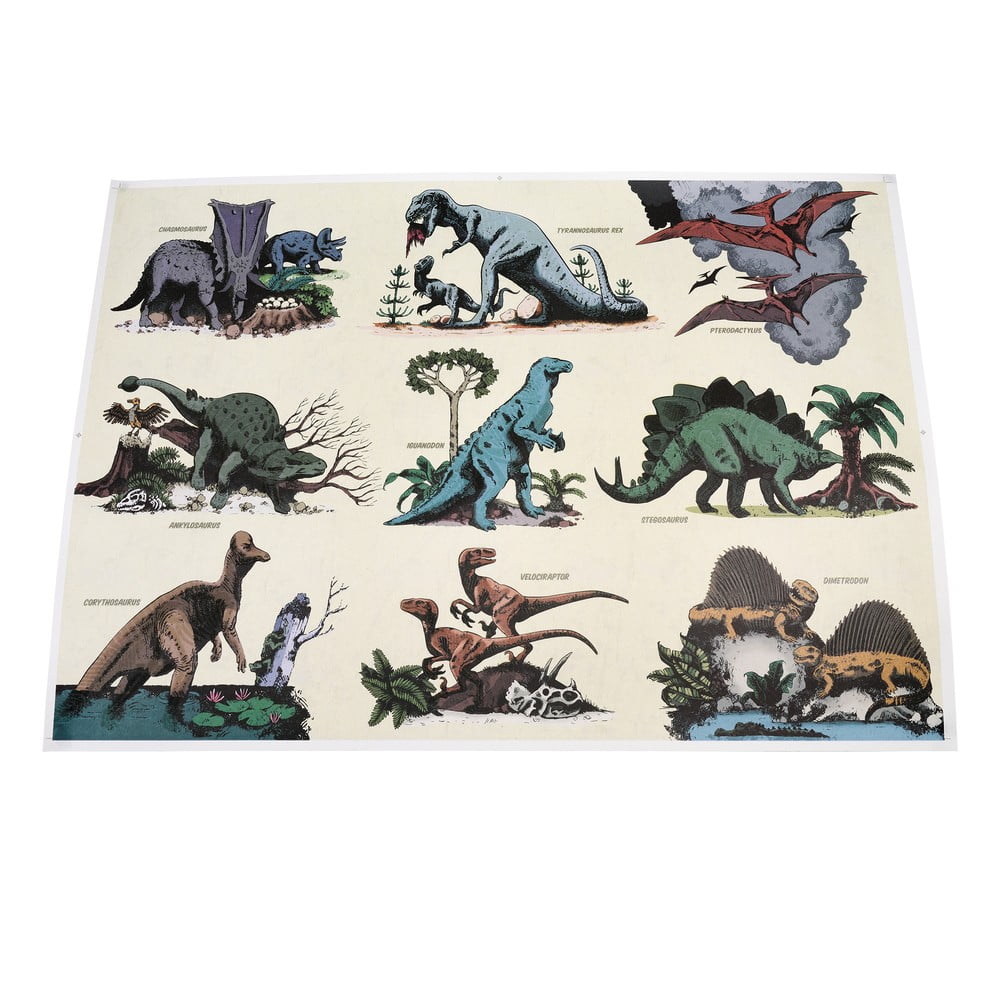 Gyerek kép 70x50 cm Glow in the Dark – Prehistoric Land – Rex London