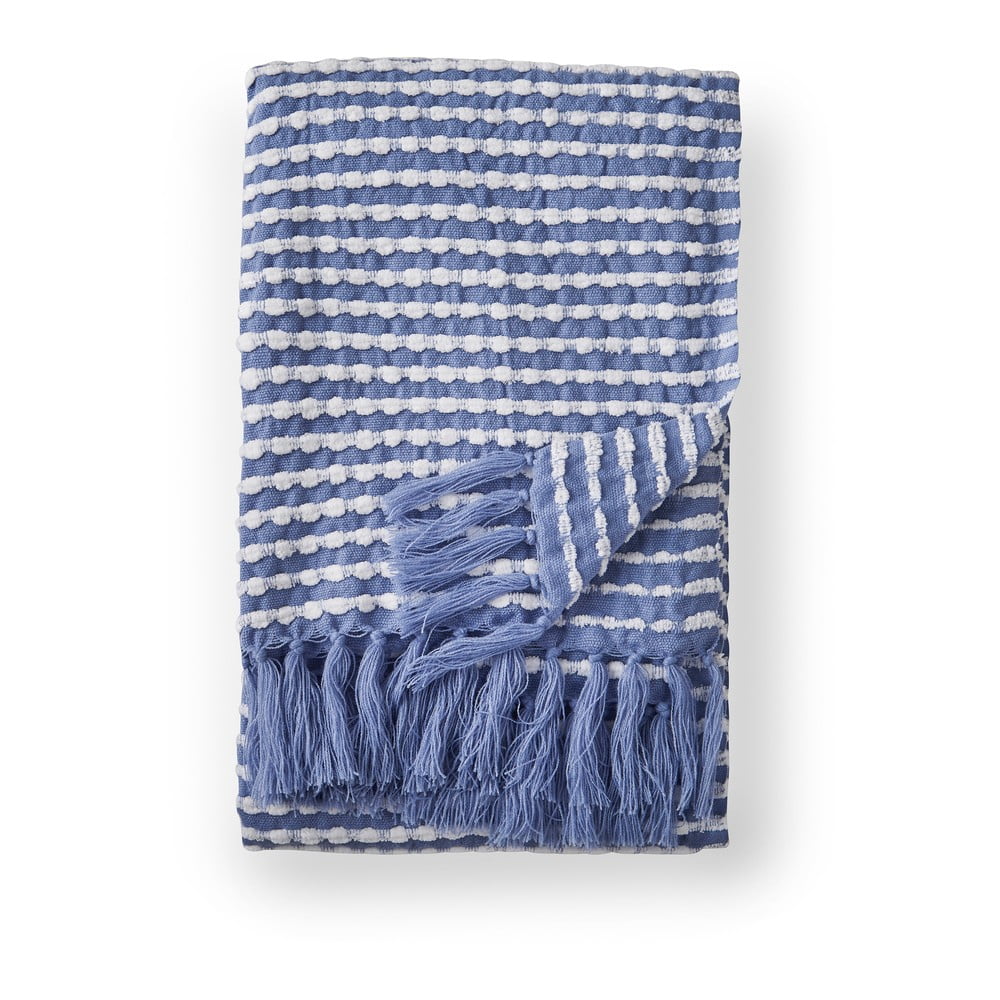 Kék takaró 125x150 cm Stab Stitch – Catherine Lansfield