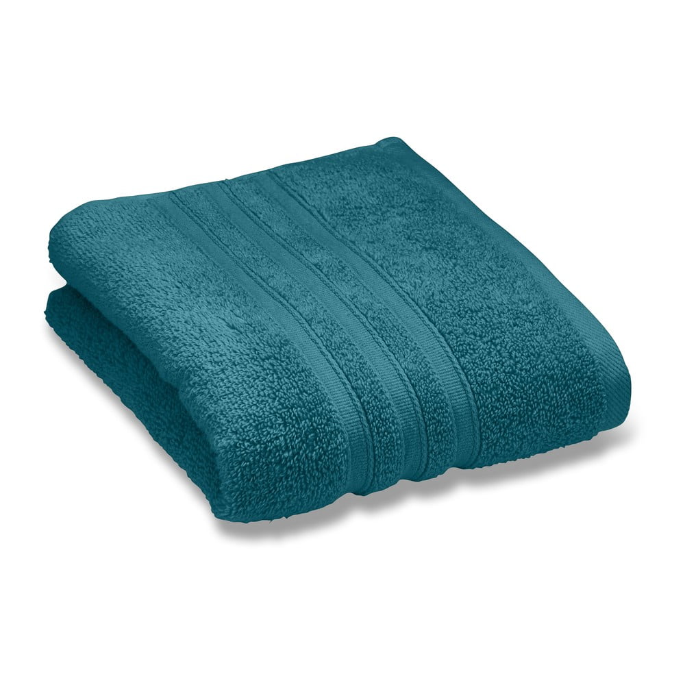 Kékeszöld frottír pamut fürdőlepedő 90x140 cm Zero Twist – Catherine Lansfield