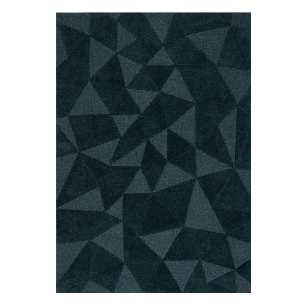 Kékeszöld kézi szövésű gyapjú szőnyeg 240x340 cm Shard – Flair Rugs