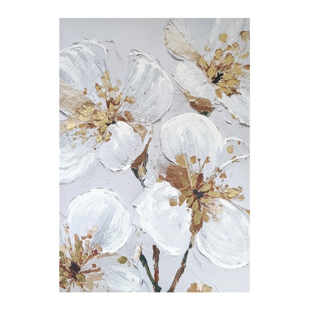 Kép kézzel festett részletekkel 70x100 cm Petal Glow – Styler