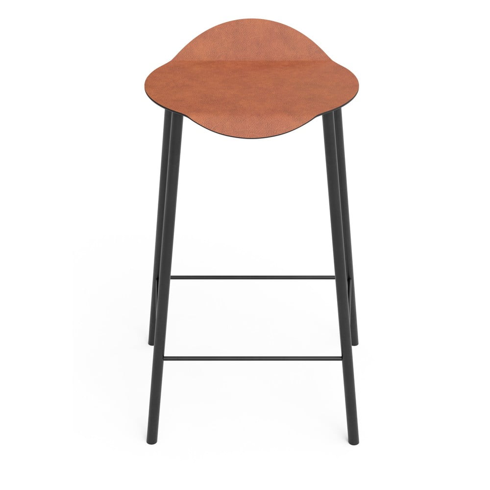 Konyakbarna bőr bárszék Flamingo Bull – LIND DNA