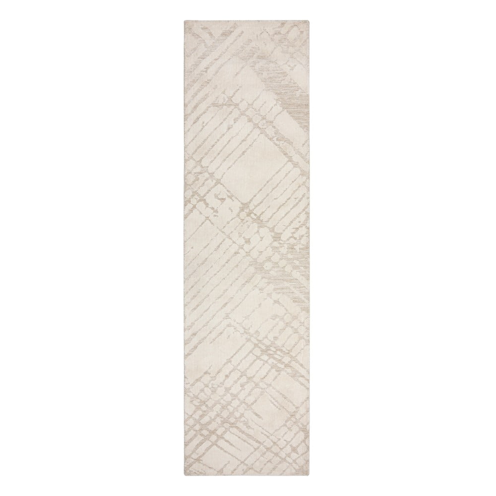 Krémszínű futószőnyeg 80x300 cm Remy – Flair Rugs