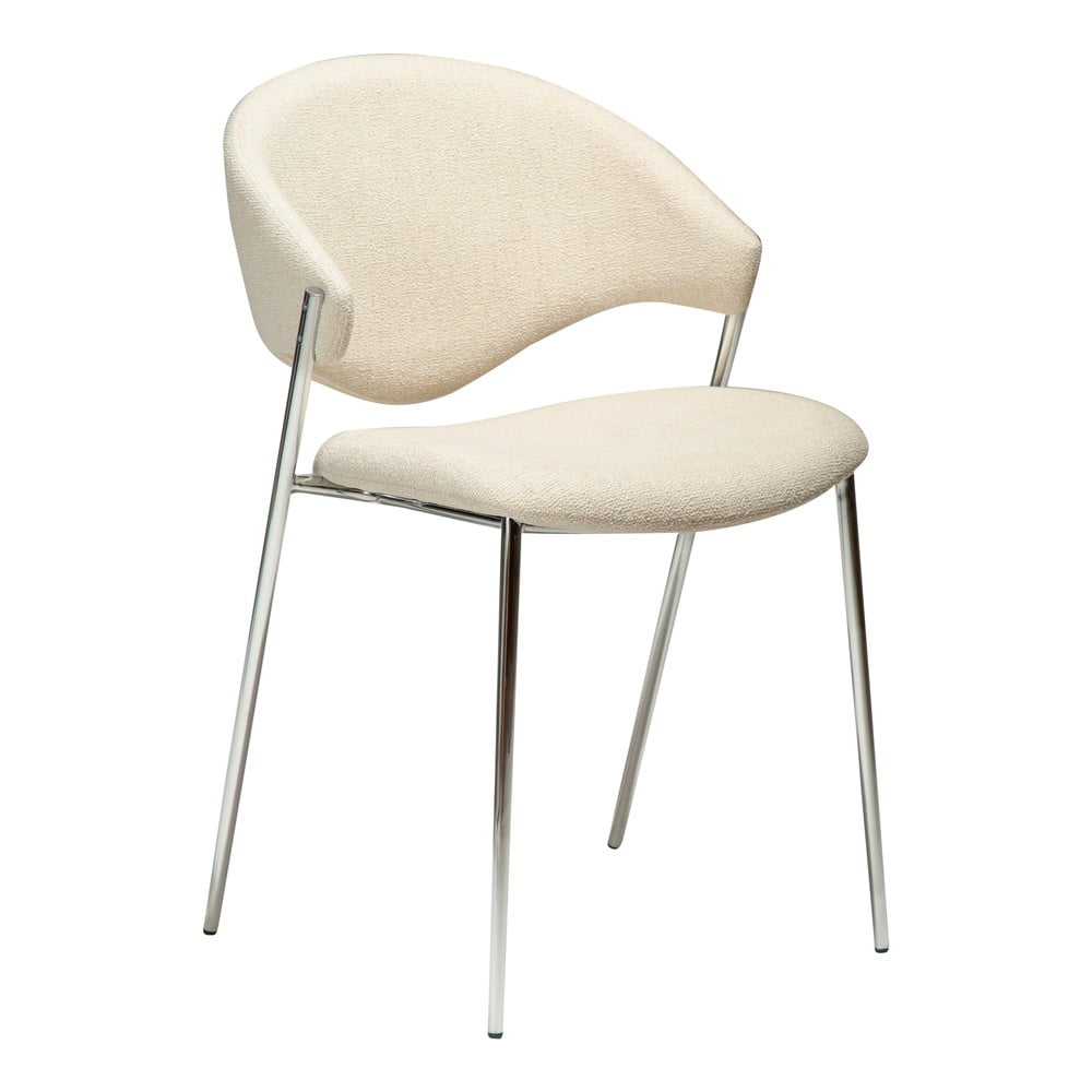 Krémszínű kárpitozott étkezőszék Zone – DAN-FORM Denmark